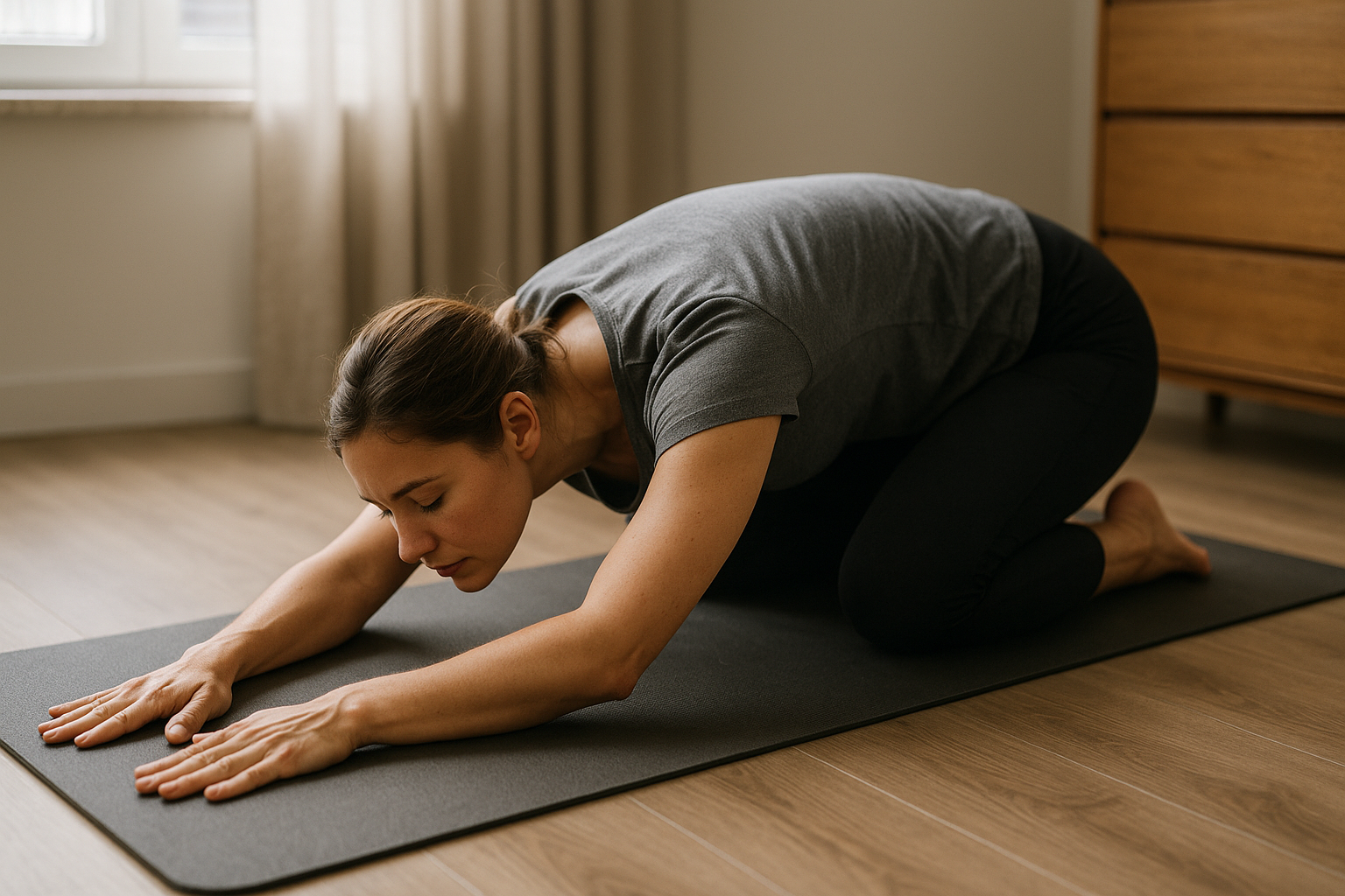 Verlicht je onderrug met deze eenvoudige yoga oefeningen - Illustration