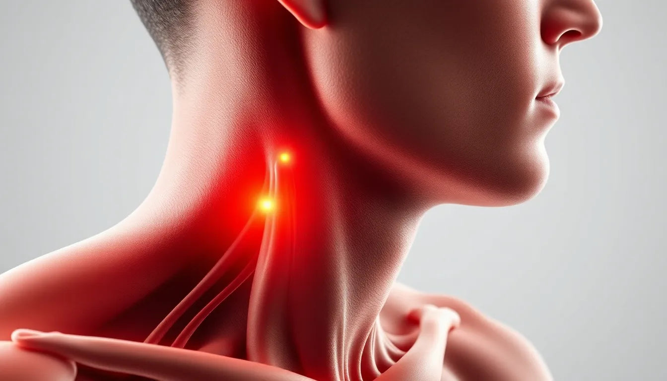 Zeg vaarwel tegen die vervelende spierknoop in je nek - Illustration
