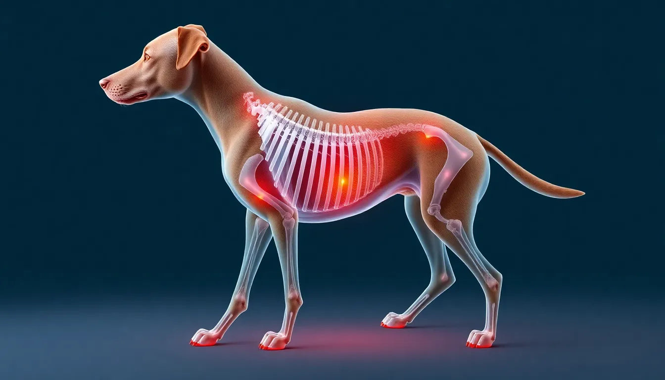 Spondylose bij honden: hoe herken je de signalen en verbeter je hun welzijn - Illustration