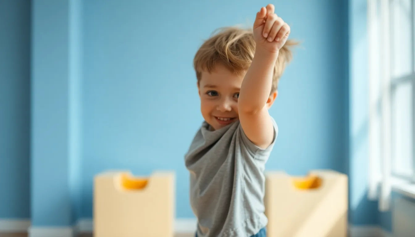 Zorg voor meer plezier en flexibiliteit met deze leuke udstrækningsøvelser voor kinderen, oefenlezer! - Illustration