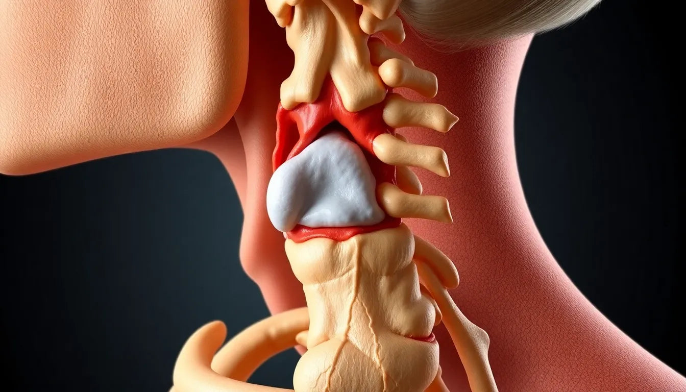 Wanneer de pink tintelt: herken de symptomen van hernia C7-C8 - Illustration