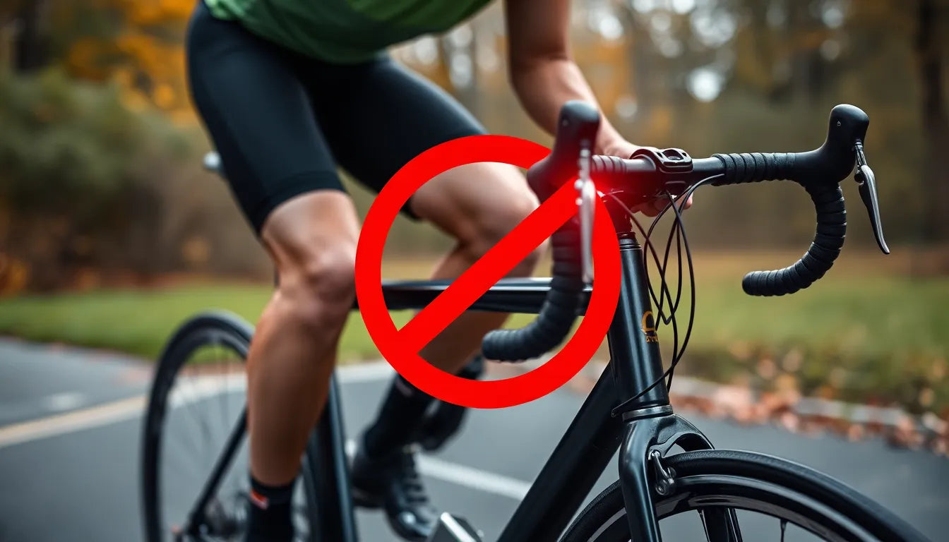 Voorkom Knieschade: Fiets Slimmer, Niet Harder! - Illustration