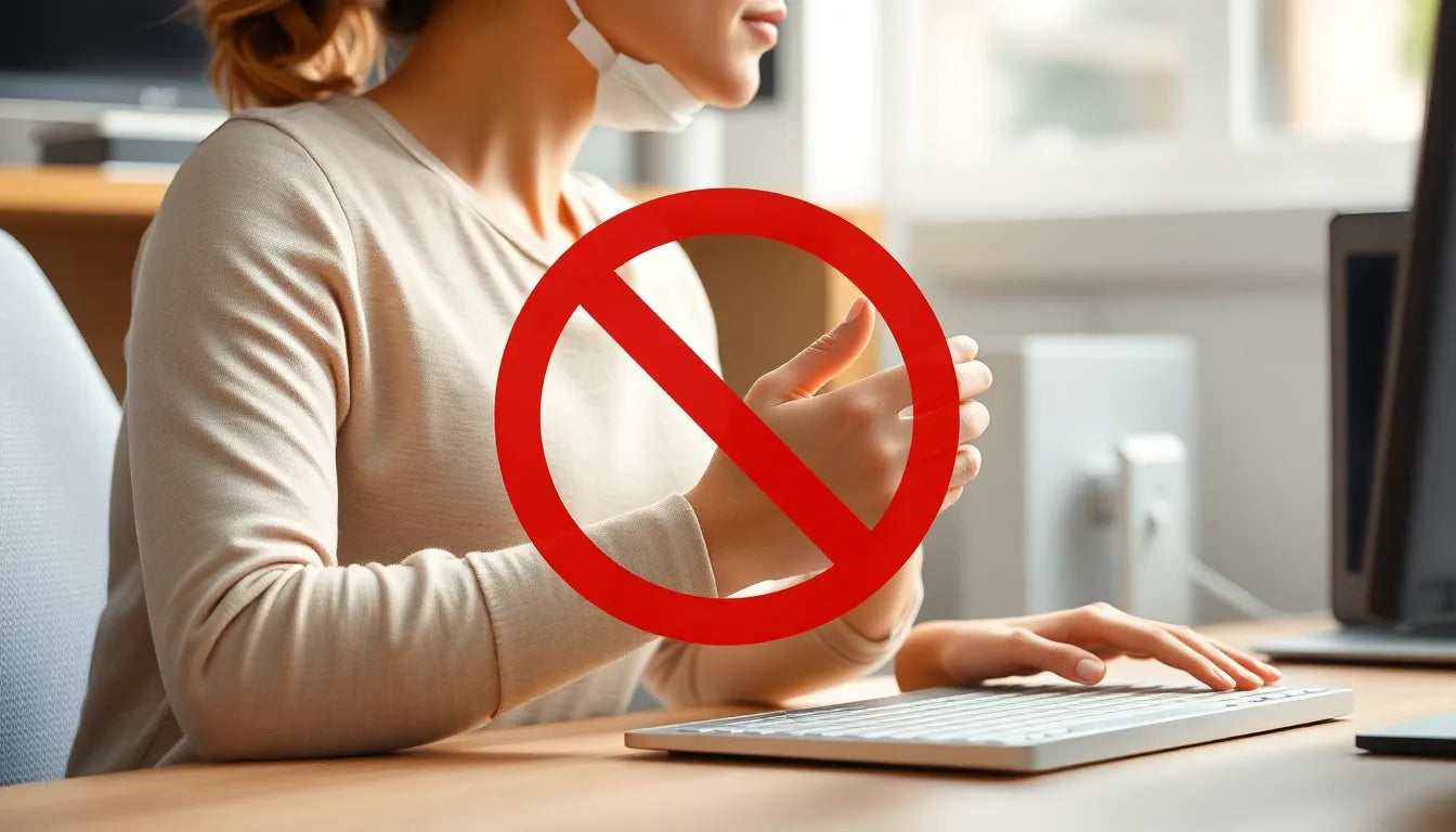 Verlicht je werkdag: ontdek de voordelen van een repose poignet - Illustration