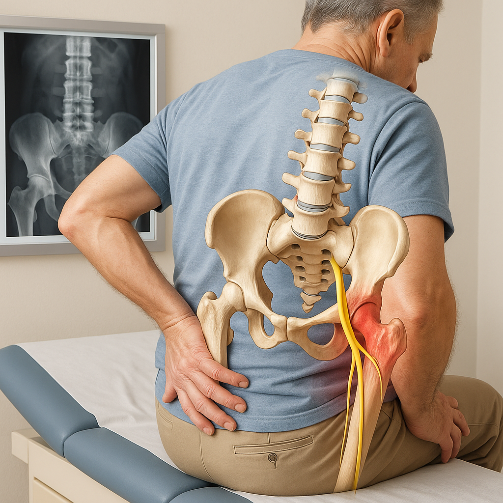 Verlicht je pijn: ontdek oplossingen voor douleur sciatique fessier - Illustration