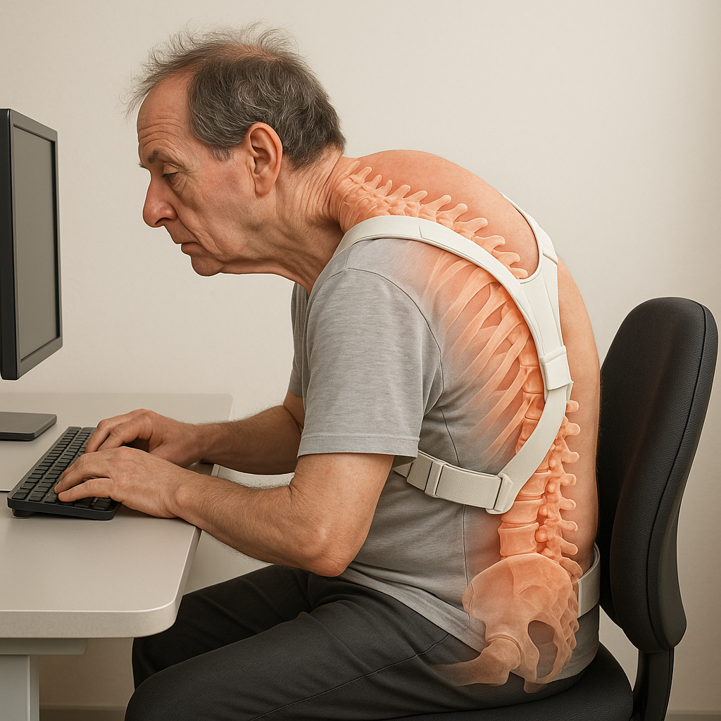 Neem afscheid van de bochel: ontdek de kracht van ergonomie - Illustration