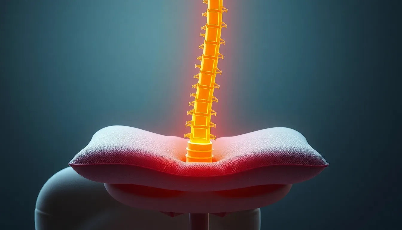 Verlicht je pijn met het perfecte coussin pour sciatique - Illustration