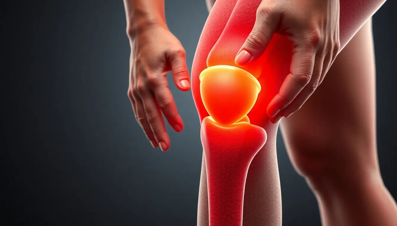 Ontdek de oorzaak van pijn in de knie bij het strekken van je been en vind verlichting - Illustration