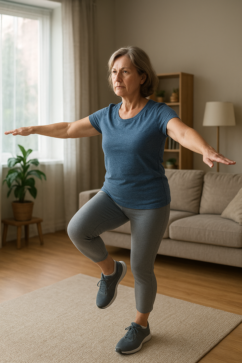 Oefenlezer: ontdek veilige en effectieve oefeningen voor osteoporose - Illustration