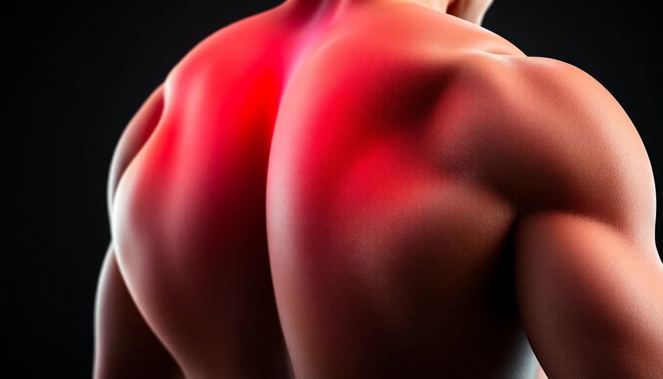 Laat de pijn in je bovenbeen over je knie verdwijnen - Illustration