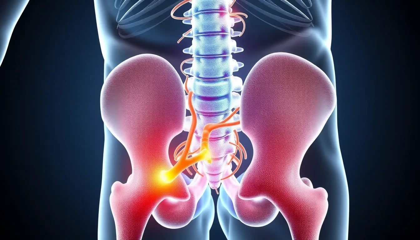 Nerf coincé hanche symptôme: herken de signalen en vind verlichting - Illustration