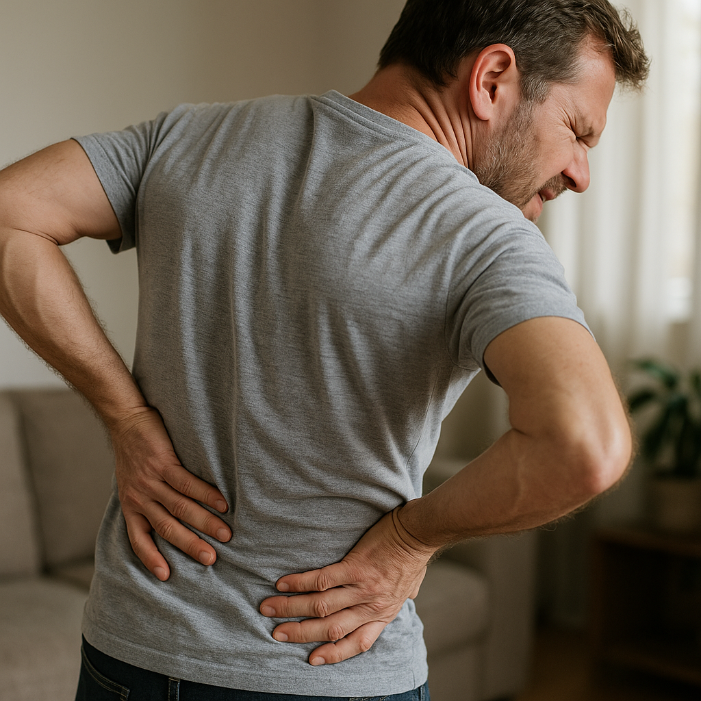 Pijn in de rechterkant van de rug: ontdek de oorzaken en oplossingen - Illustration
