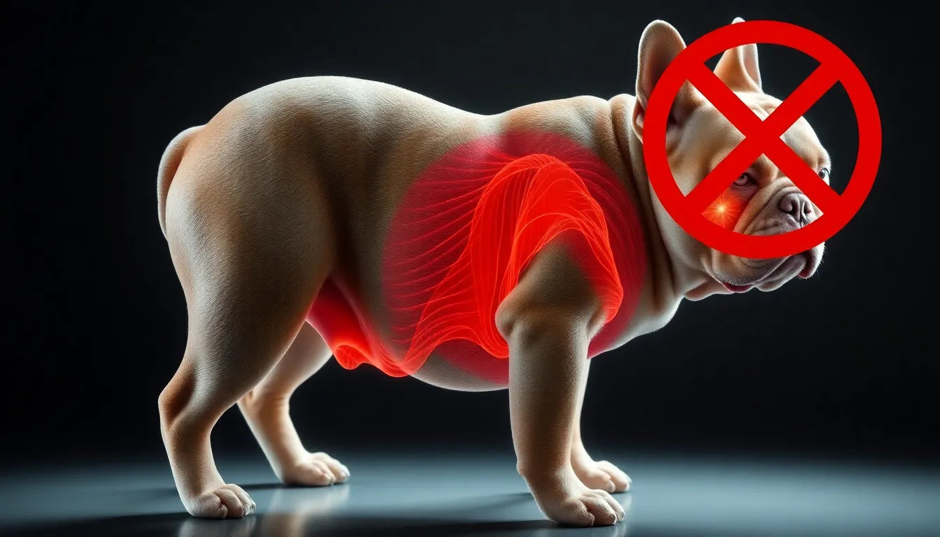 Herken de symptomen en bescherm je Franse bulldog tegen hernia's - Illustration
