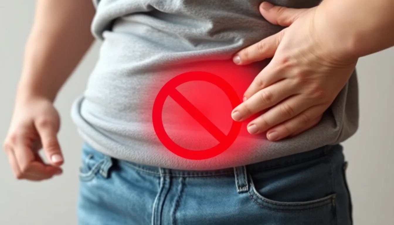 Ontdek hoe je lage rugpijn door overgewicht kunt verlichten - Illustration