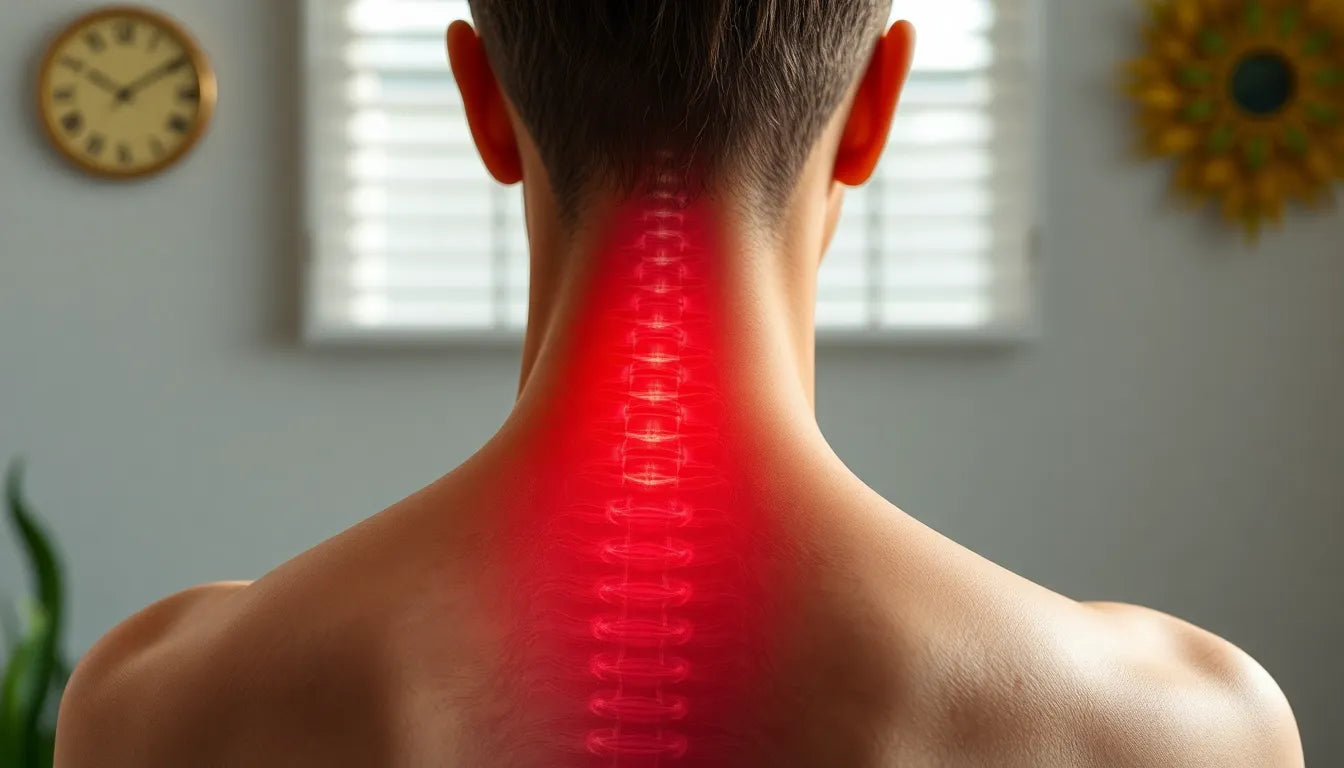 Ontsnap aan nekpijn met een ontspannende massage - Illustration