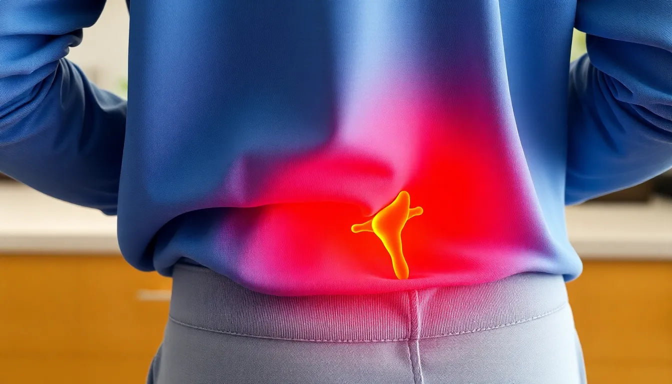 Verlicht de pijn: zeg vaarwel tegen ongemak in onderrug en bil - Illustration