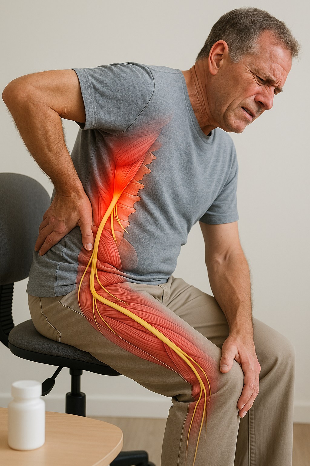 Ontdek de weg naar verlichting: effectieve oplossingen voor sciatische ontsteking - Illustration