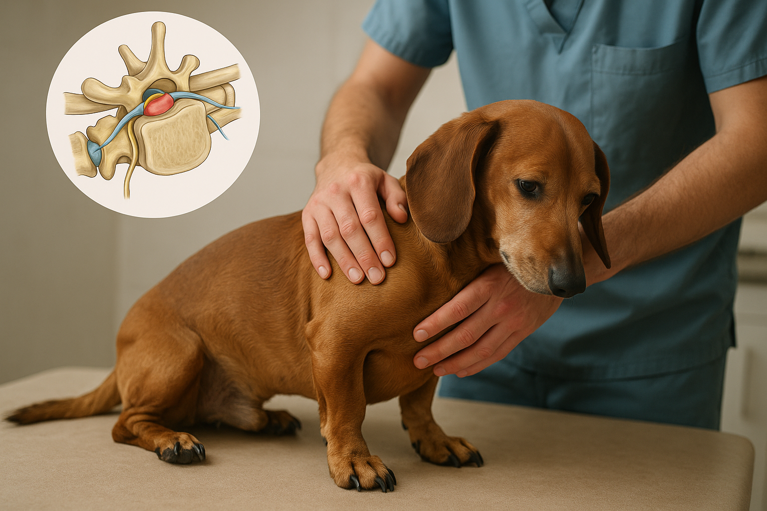 Wanneer trillen bij je hond een waarschuwing is voor hernia - Illustration