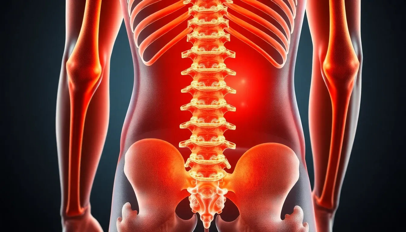 Ontsnap aan de pijn: verlichting voor onderrug en uitstralende beenpijn - Illustration