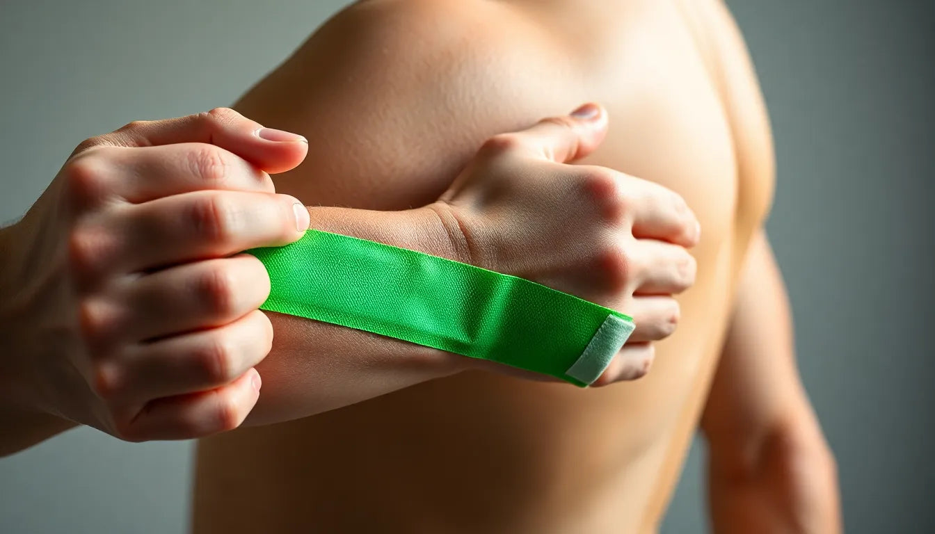 Ontdek de kracht van taping poignet voor pijnverlichting en stabiliteit - Illustration