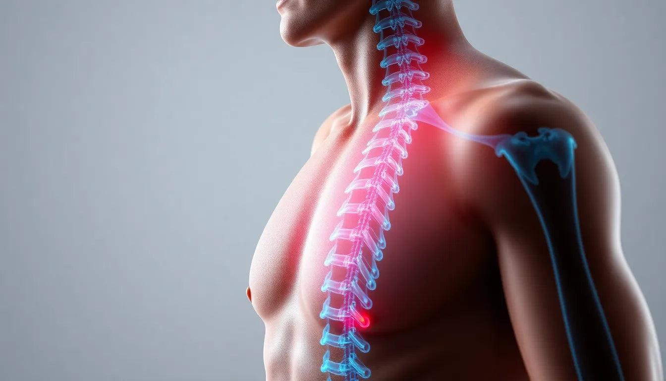 Laat rugpijn je leven niet beheersen: ontdek de verborgen oorzaken van pijn bovenin de rug - Illustration