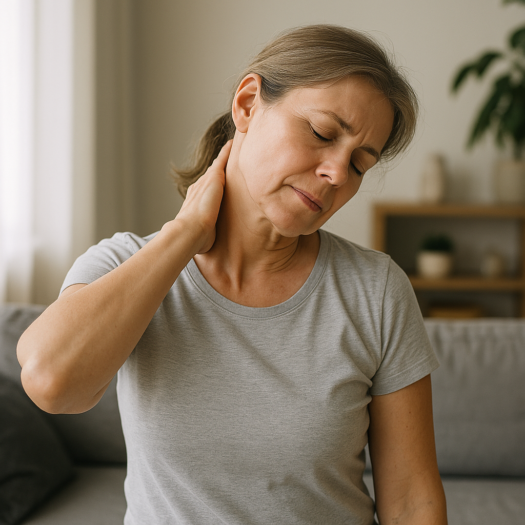 Verlicht je nekpijn met deze simpele oefeningen - Illustration