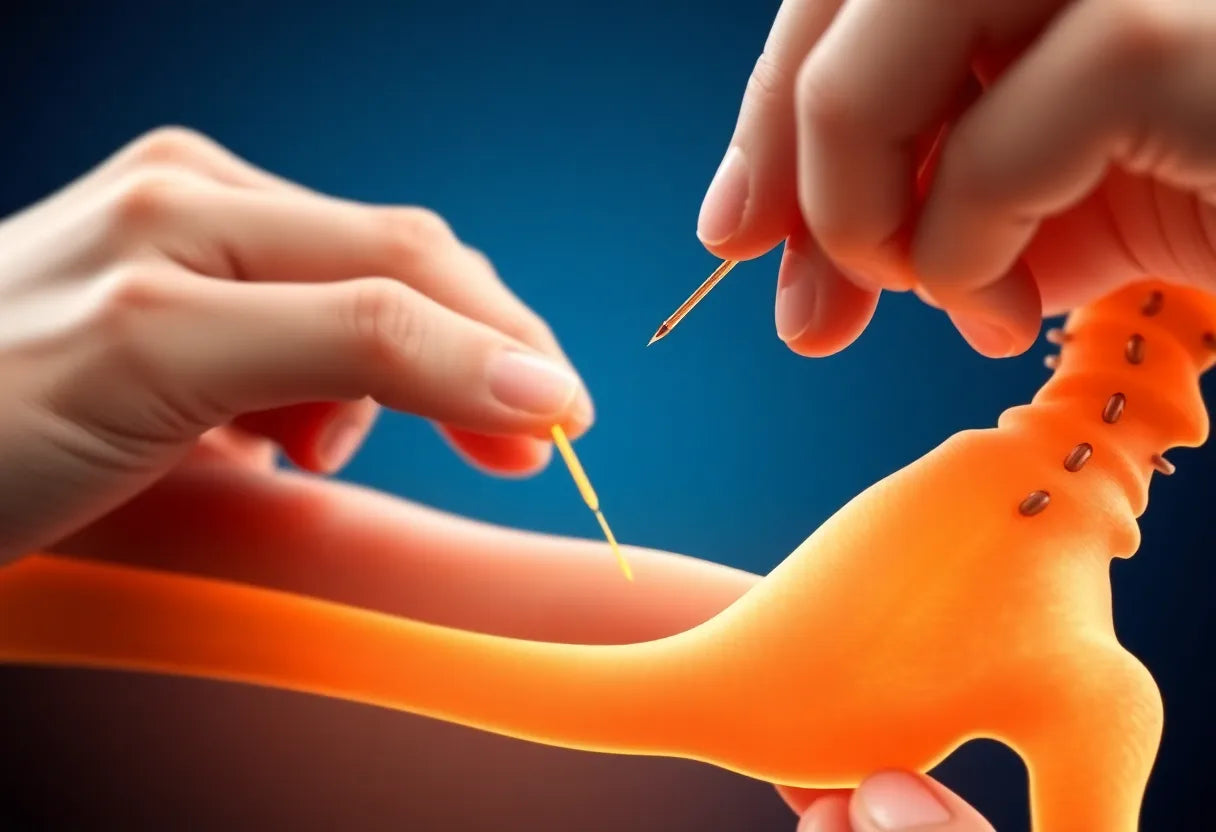 Ontdek natuurlijke verlichting: ischias acupunctuur als effectieve oplossing - Illustration
