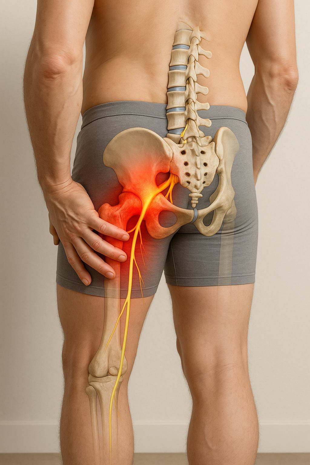 Ontsnap aan de pijn: verlichting voor sciatique douleur fessier ontdekt! - Illustration