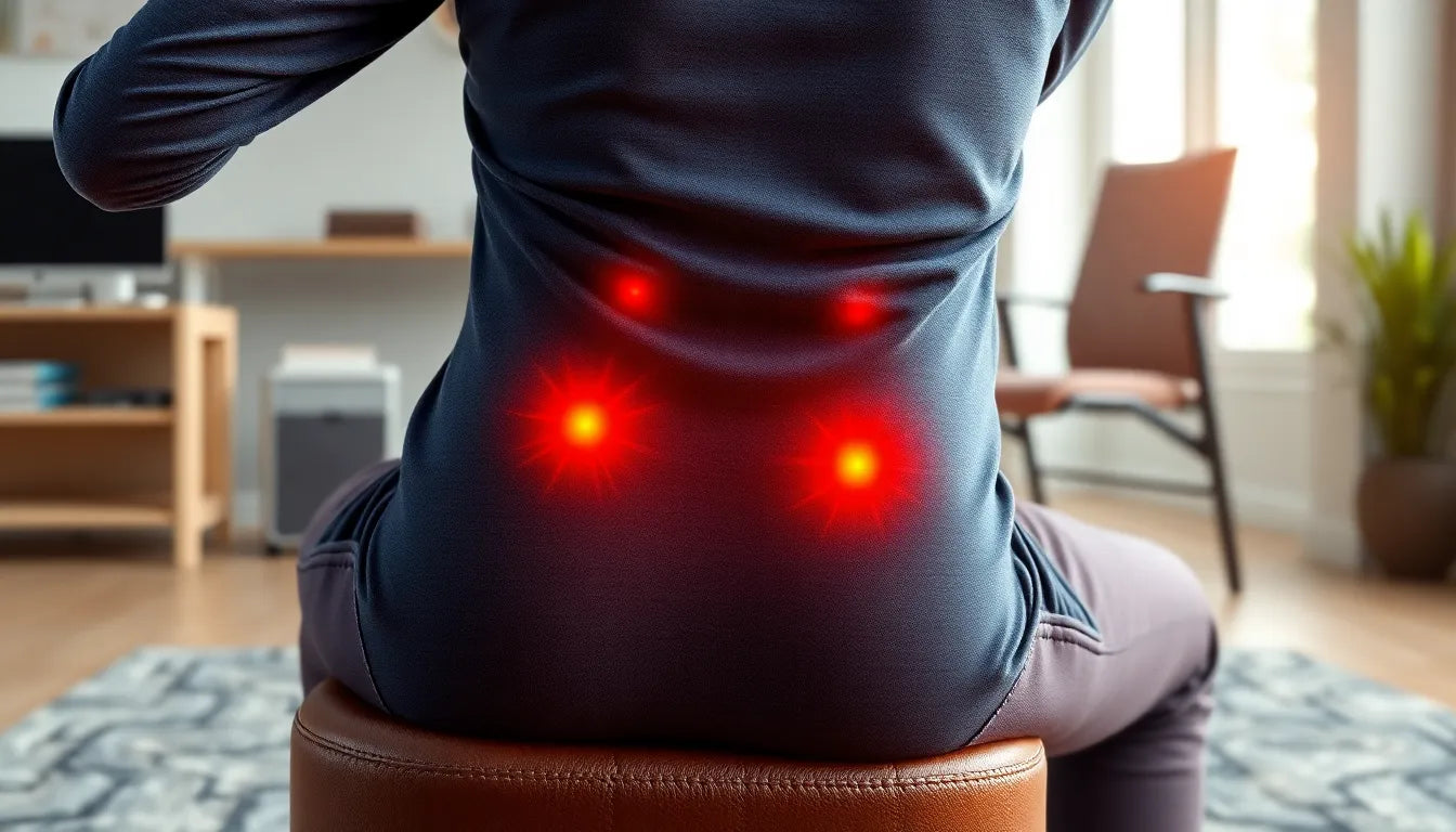 Verlos jezelf van jagende smerter i lænden met slimme ergonomie - Illustration