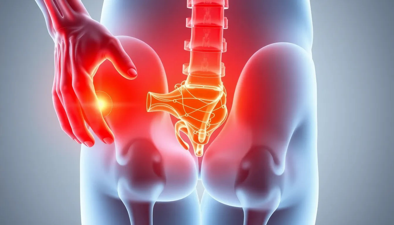 Verlicht uitstralende pijn: van heup tot voet - Illustration