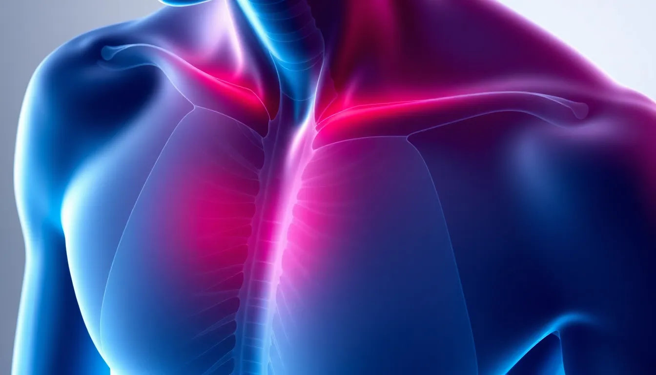 Ademhalen zonder pijn: ontdek de oorzaken van rugklachten linksachter - Illustration