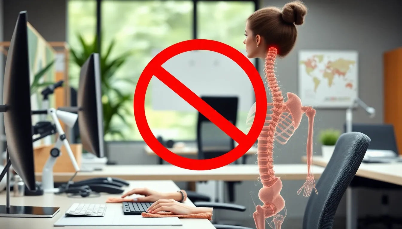 Ergonomie werkplek: jouw sleutel tot een pijnvrije werkdag - Illustration