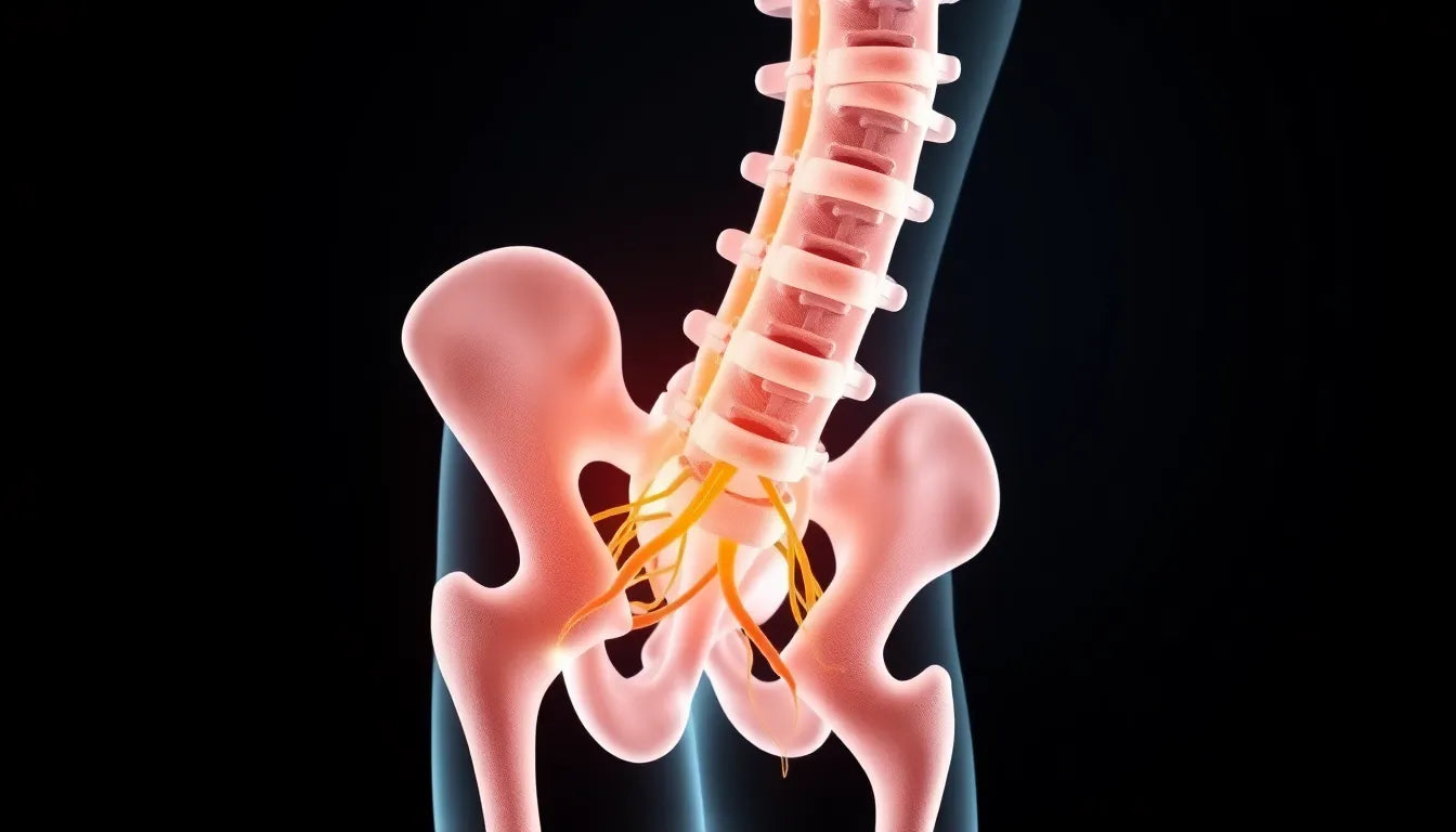 Ontdek het pad van de nerf sciatique en verlicht je pijn - Illustration