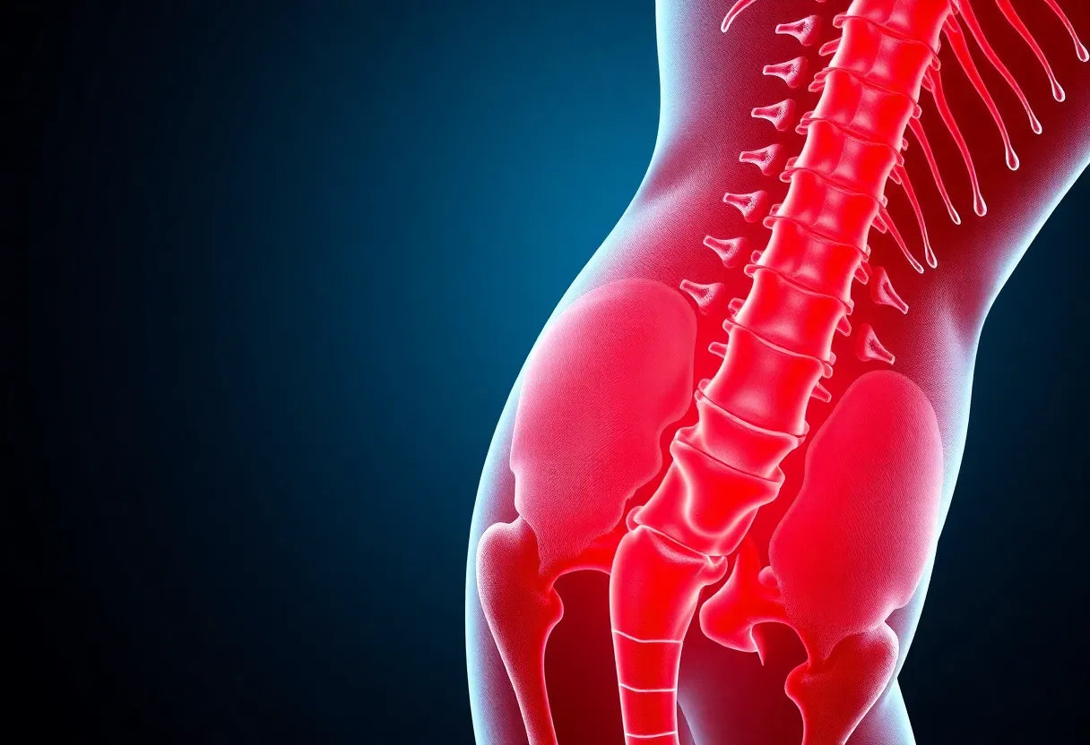 Verlicht de pijn: ontdek oplossingen voor een pijnlijke linkerbeen-sciatica - Illustration