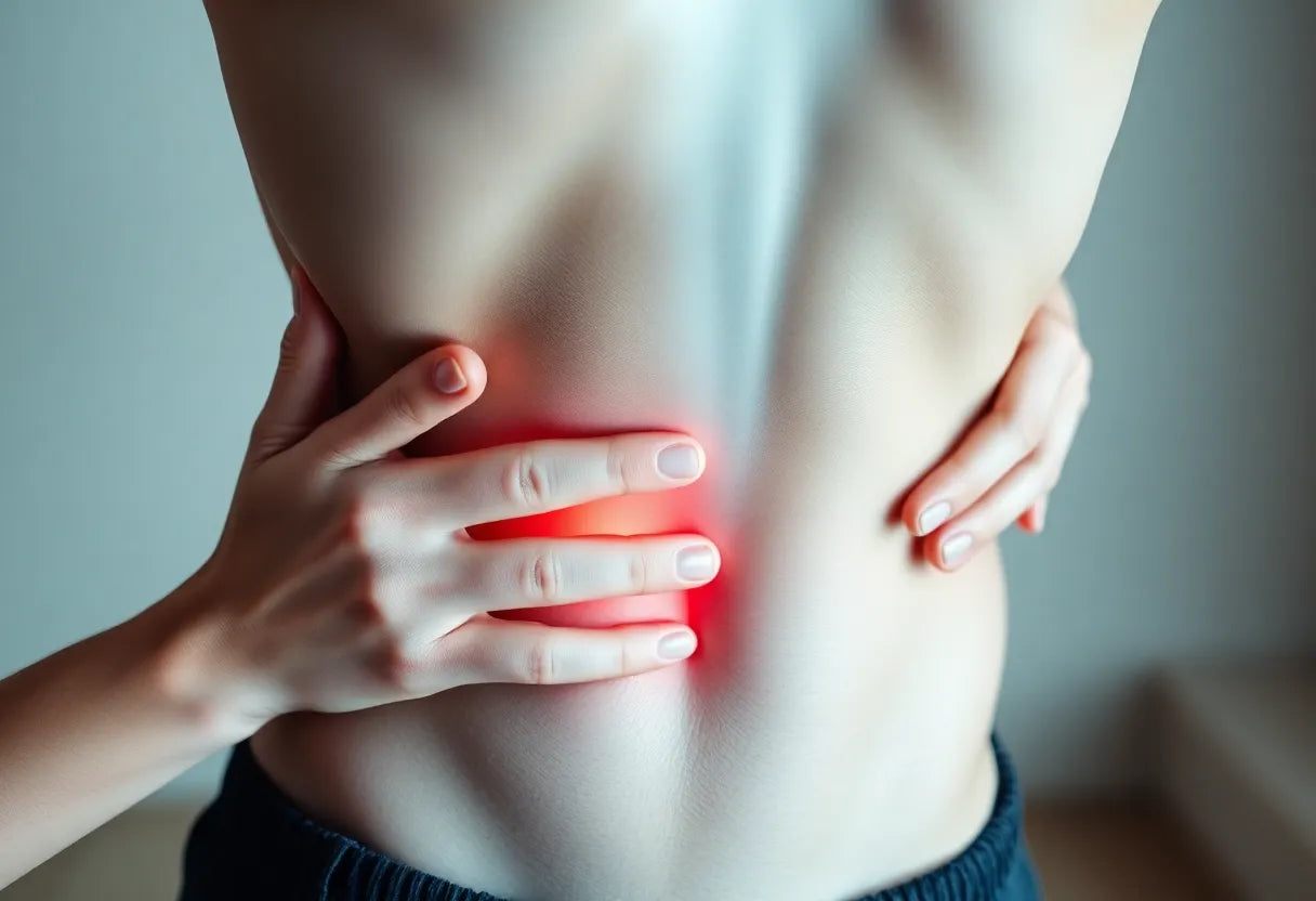 Verlicht hernia-pijn met zachte massage technieken - Illustration