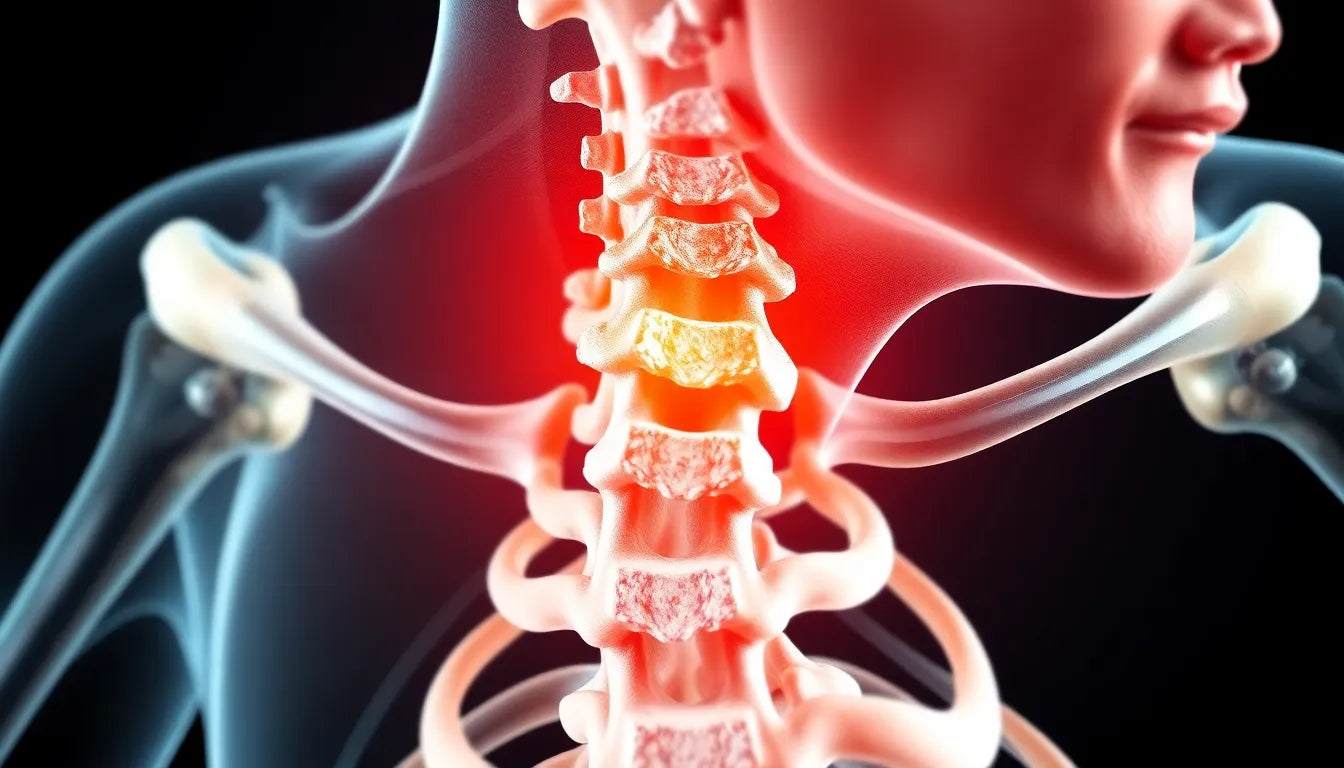 Ontdek de stille signalen van een hernie cervicale c6-c7 en krijg grip op je pijn - Illustration