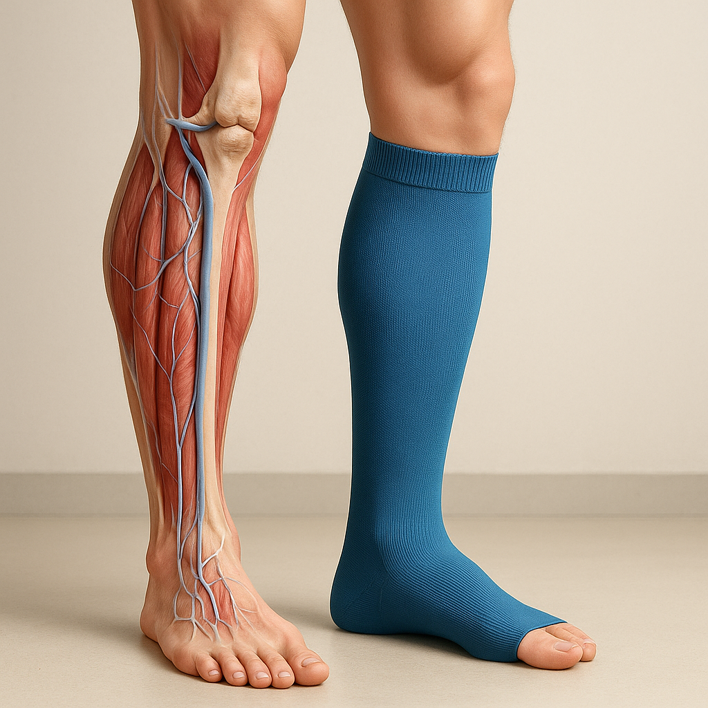 Ontdek de kracht van compressiekousen voor sport en herstel - Illustration
