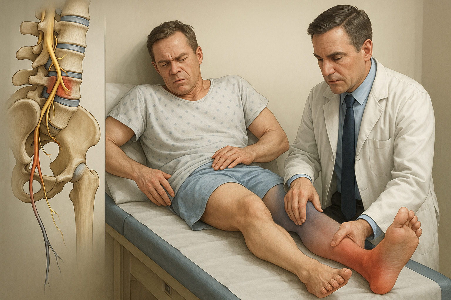 Verlicht je leven: sciatique paralysante begrijpen en aanpakken - Illustration