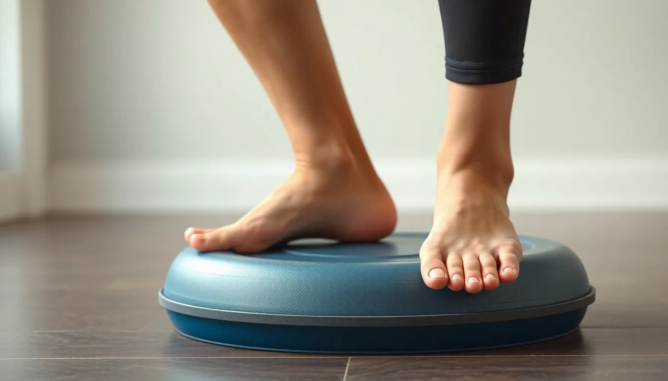 Ontdek hoe oefenlezer hielspoor pijn verlicht met bal oefeningen - Illustration