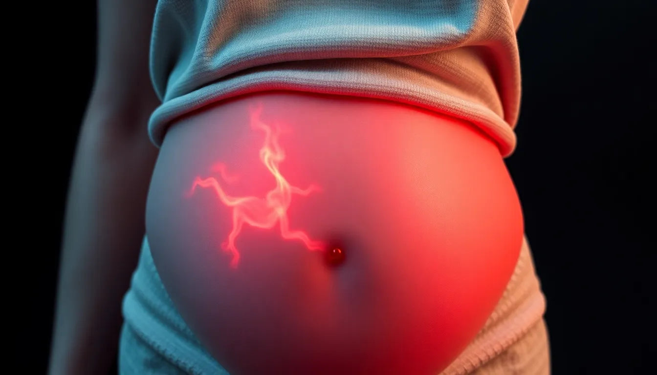 Zeg vaarwel tegen pijn in de onderrug tijdens het derde trimester van je zwangerschap - Illustration