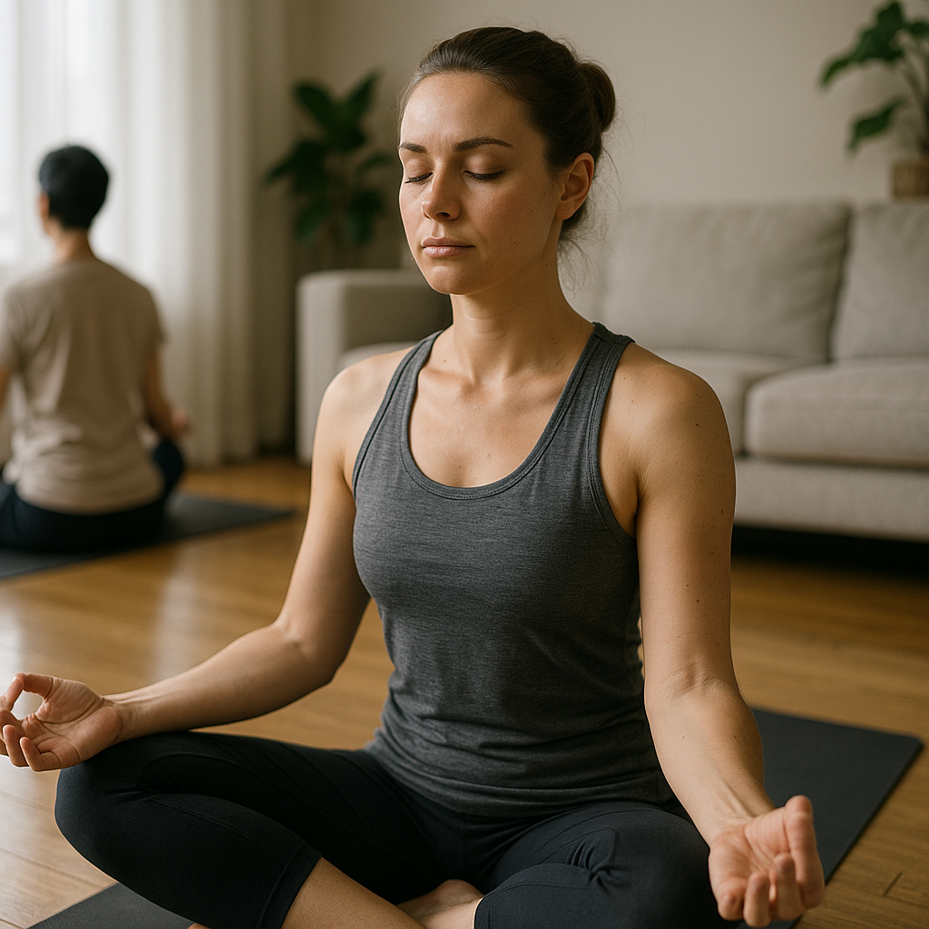 Yoga en meditatie: ontdek de kracht van innerlijke rust en balans - Illustration
