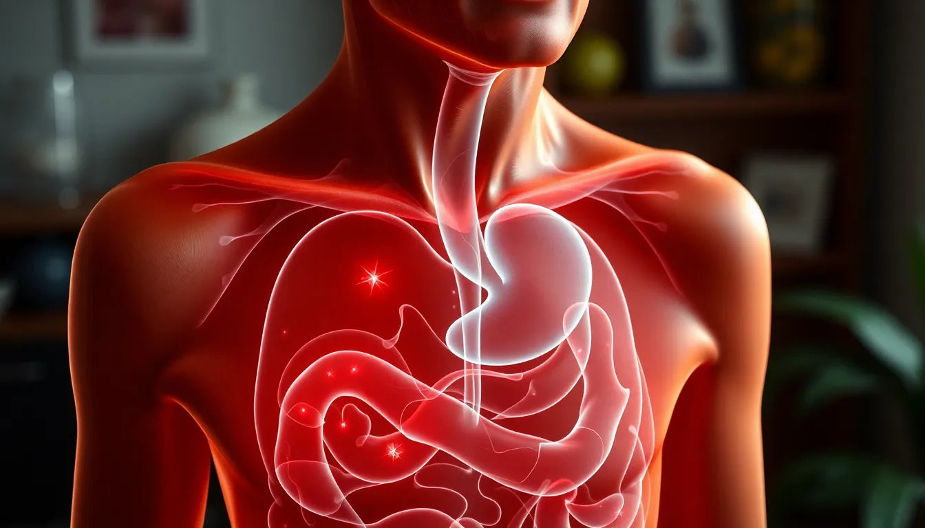 Irritabel tyktarm og ondt i lænden: forstå forbindelsen og find lindring - Illustration