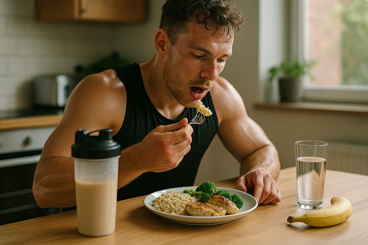 Eten na training: je ultieme gids voor optimaal herstel en energie - Illustration