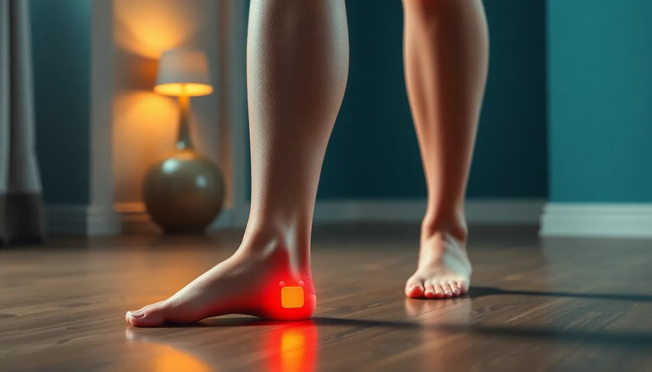 Oefenlezer: ontdek eenvoudige oefeningen voor verlichting van hielspoor - Illustration