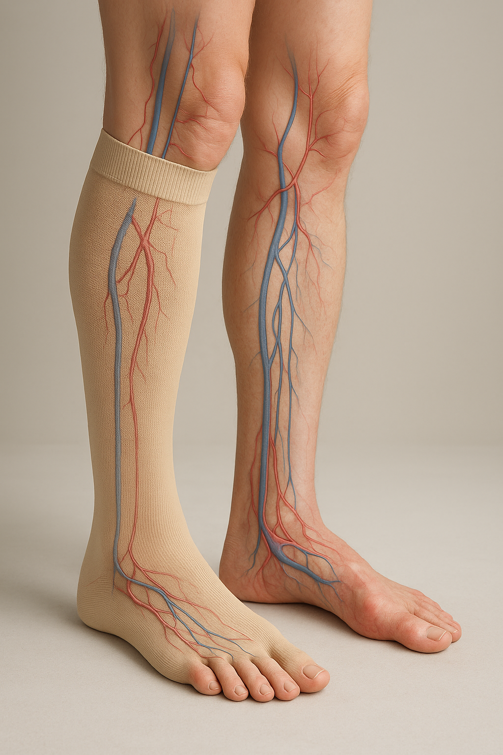 Verbeter je vitaliteit: ontdek de kracht van compressiekousen - Illustration