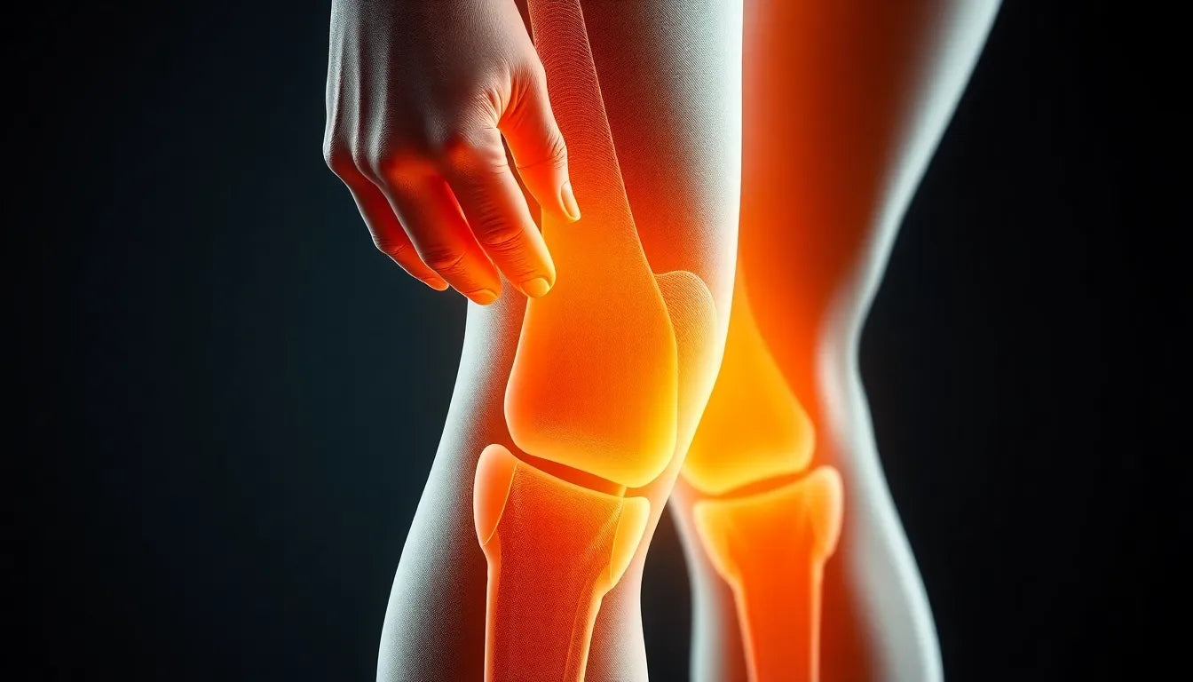 Vind verlichting: zeg vaarwel tegen ondt i knæet ned af trapper - Illustration