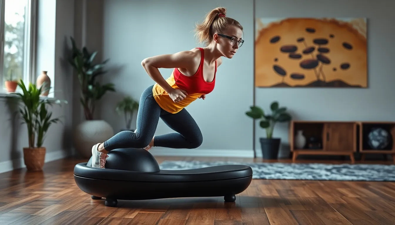 Versterk je bekkenbodem met baloefeningen: oefenlezer ontdekt de kracht van stabiliteit en balans - Illustration