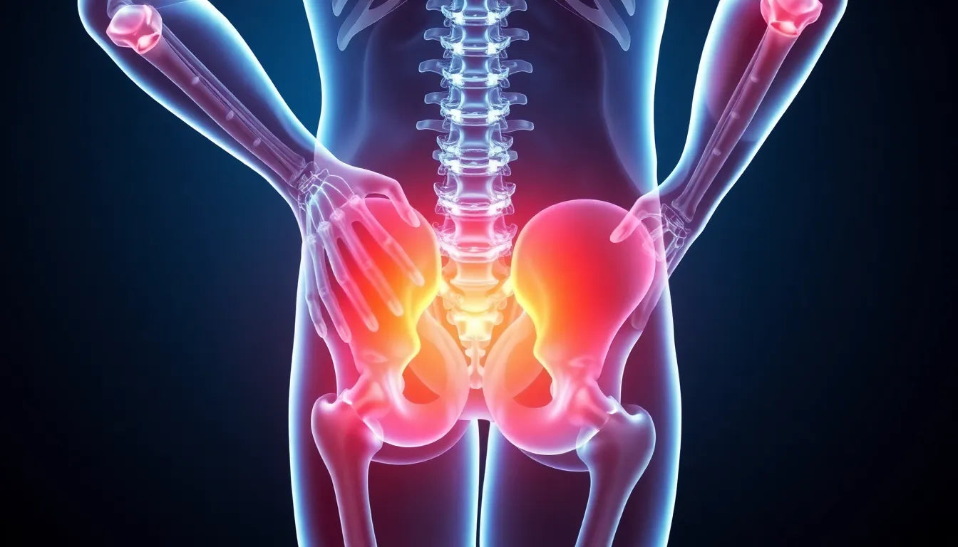 Verlicht pijn in onderrug en bil met eenvoudige oplossingen - Illustration