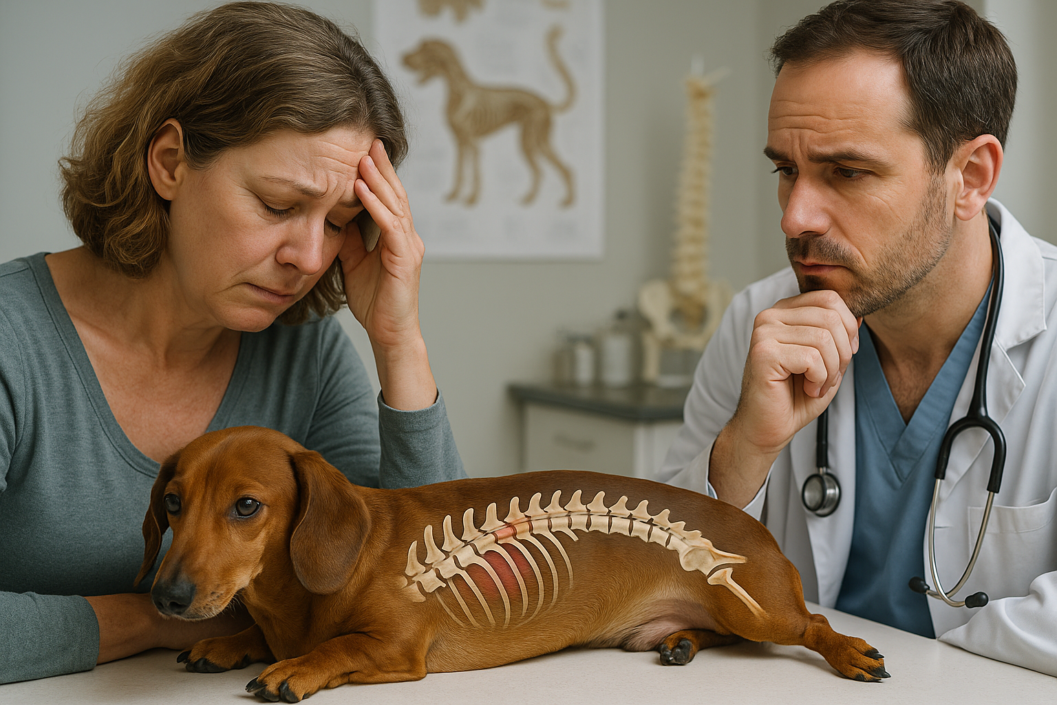Wanneer is het tijd om afscheid te nemen van je hond met hernia? - Illustration