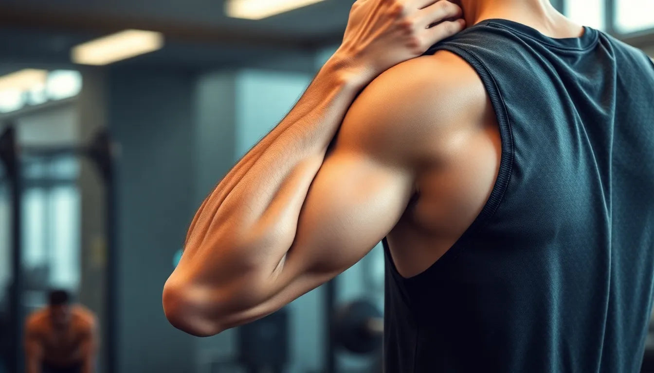 Oefenlezer ontdekt de ultieme biceps stretch voor herstel en kracht - Illustration