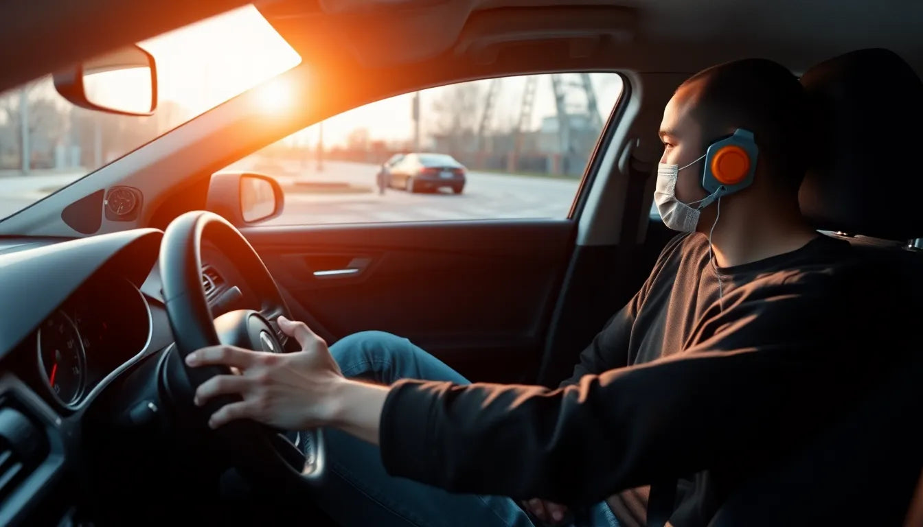 Rijd pijnvrij: ontdek hoe je kniepijn tijdens het autorijden kunt verlichten - Illustration